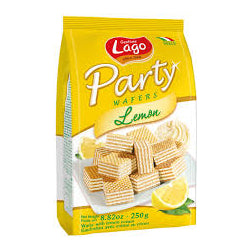 MINI WAFFLES LAGO PARTY LEMON 250 G