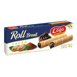 ПУРИЧКИ LAGO ROLL BREAK С КАКАОВ КРЕМ 80 Г.