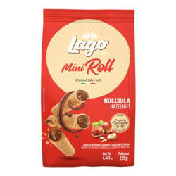 МИНИ ПУРИЧКИ LAGO MINI ROLL С ЛЕШНИКОВ КРЕМ 125 Г.