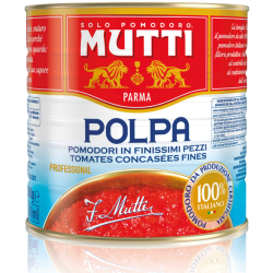ДОМАТЕН СОС /НАРЯЗАНИ ДОМАТИ/ MUTTI PARMA, КОНСЕРВА 2.5 КГ.