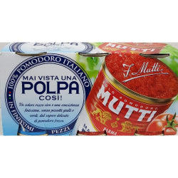 ДОМАТЕН СОС/СИТНО НАРЯЗАНИ ДОМАТИ MUTTI POLPA 3Х400 Г, КОНСЕРВА