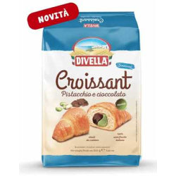 КРОАСАН DIVELLA С КРЕМ ШАМ ФЪСТЪК И ШОКОЛАД 210 Г.