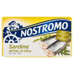 САРДИНИ NOSTROMO В ЗЕХТИН 120 Г, КОНСЕРВА.