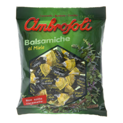 AMBROSOLI BALSAMICHE AL MIELE CANDY WITH EUCALYPTUS, ENVELOPE 135 G