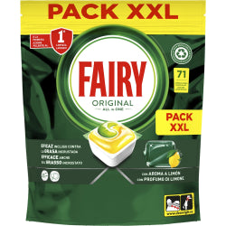 FAIRY XL YELLOW DISHWASHER TABLETS 71 PCS, 3 IN 1