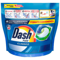 КАПСУЛИ ЗА ПРАНЕ DASH CLASSICO 64 БР