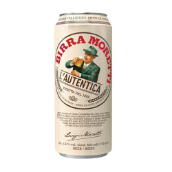 Бира Moretti L'Autentica 4.6%, Кен 500 Мл.