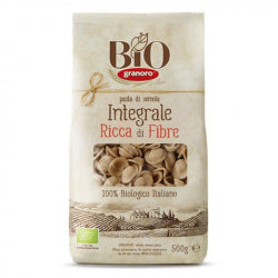 БИО ПАСТА GRANORO ORECCHIETTE, ПЪЛНОЗЪРНЕСТА, 500 Г