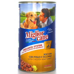 ХРАНА ЗА КУЧЕТА С ПИЛЕ И ПУЙКА MIGLIOR CANE 1250 Г.