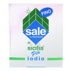 IODIZED FINE SALT SALE DI SICILIA IN A BOX, 1 KG