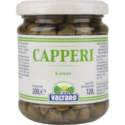 CAPERS IN WINE VINEGAR VALTARO, GLASS 100 G