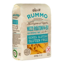 PASTA RUMMO MEZZI RIGATONI ?51, GLUTEN FREE, 400 G