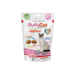 ХРАНА ЗА КАСТРИРАНИ КОТКИ PUFFY CAT ПИЛЕ И ДОМАТИ 60 Г.