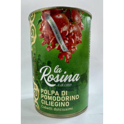 CHERRY TOMATOES IN DICE LA ROSINA CANNED 400 G