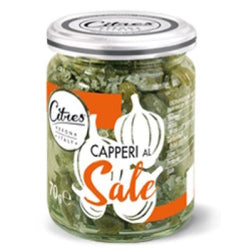 CAPERS IN SALT CITRES AL SALE, GLASS 70 G