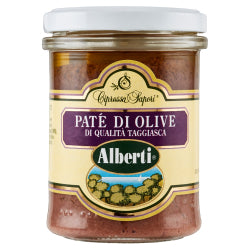OLIVE PASTE ALBERTI PATE' OLIVE TAGGIASCA, GLASS 170 G