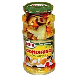 MIXED VEGETABLES FOR RICE SALAD BERNI CONDIRISO ORIGINAL, GLASS 285 G