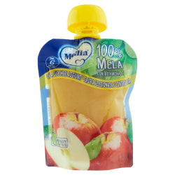 ПЛОДОВО ПЮРЕ/ЗАКУСКА MELLIN MELA /ЯБЪЛКА/  ПЛИК, 90 Г.