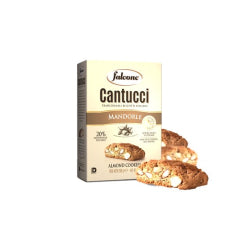 БИСКВИТИ FALCONE CANTUCCI С ПАРЧЕНЦА БАДЕМИ, КУТИЯ 200 Г