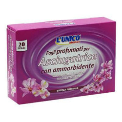 LUNICO FLOREALE SCENTED DRYER TOWELS /PINK/ 20 PCS