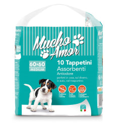 ПЕЛЕНИ ЗА ЖИВОТНИ MUCHO AMOR 60х60 10 БР.