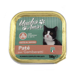 Пастет За Котки Mucho Amor Gamberetti /Скариди/, Консерва 100 Г.
