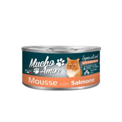 ХРАНА ЗА КОТКИ MUCHO AMOR MOUSSE СЪС СЬОМГА, КОНСЕРВА 85 Г.