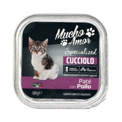 ПАСТЕТ ЗА КОТКИ MUCHO AMOR ПИЛЕ 150 Г.