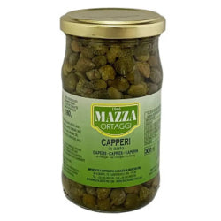 MAZZA CAPERS IN VINEGAR, GLASS 300 G