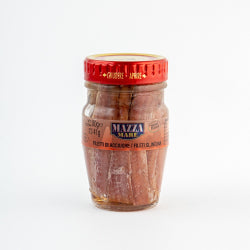 MAZZA MARE ANCHOVIES IN SUNFLOWER OIL 80 G, GLASS
