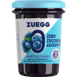 КОНФИТЮР ZUEGG ОТ ЧЕРНИ БОРОВИНКИ, БЕЗ ЗАХАР 220 Г.