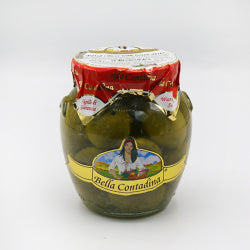 GREEN OLIVES WITHOUT PIT BELLA CONTADINA PESTO VERDE, JAR 314 ML