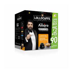 КАПСУЛИ ЗА КАФЕ LOLLOCAFFE AMORE 90 БР