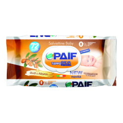 PAIF BABY OLIO ARGAN WET WIPES, 72 PCS