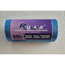 СИНИ АРОМАТИЗИРАНИ ЧУВАЛИ ROULLA 40x55 СМ, 30 БР РОЛКА.