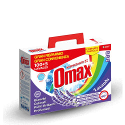 OMAX WASHING POWDER, 105 LAUNDRY LOADS LAVANDA IN A BOX, 4.680 KG