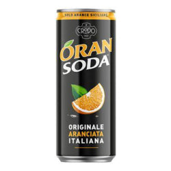 ГАЗИРАНА НАПИТКА CRODO ORAN SODA ПОРТОКАЛ, КЕН 330 МЛ