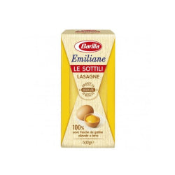 BARILLA EMILIANE LASAGNA THIN SHEETS WITH EGGS, 500 G