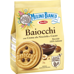 БИСКВИТИ MULINO BIANCO BAIOCCHI КЛАСИК С ЛЕШНИКОВ КРЕМ 260 Г
