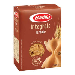 ПАСТА BARILLA FARFALLE, ПЪЛНОЗЪРНЕСТА, 500 Г