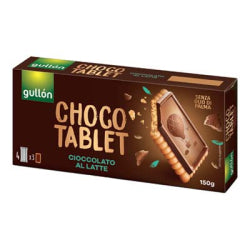 GULLON CHOCO TABLET BISCUITS WITH MILK CHOCOLATE 150 G