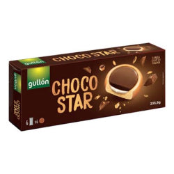 GULLON CHOCO STAR LATTE BISCUITS WITH CREAM, 235 G
