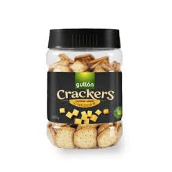 GULLON CRACKERS WITH CHEDDAR, JAR 250 G