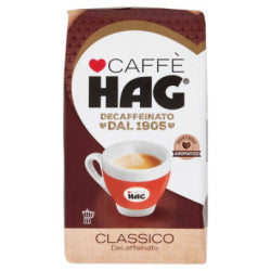 HAG CLASSICO GROUND COFFEE, DECAFFEINED 250 G