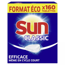 DISHWASHER TABLETS SUN CLASSIC 160 PCS