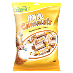 WOOGIE MILK AND CARAMEL CANDY, 400 G