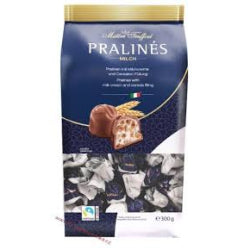 PRALINES CANDIES WITH MILK AND CEREALS, 300 G BAG