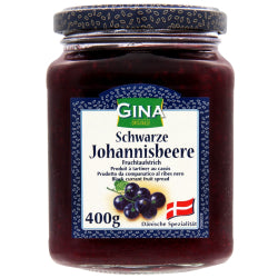 GINA BLACKCURRANT JAM, 400 G