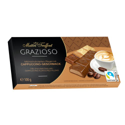ФИН МЛЕЧЕН ШОКОЛАД GRAZIOSO С КАПУЧИНО, 100 Г