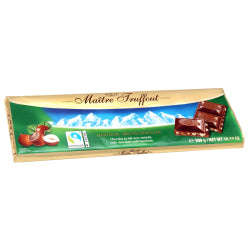 MAITRE MILK CHOCOLATE WITH HAZELNUT PIECES, 300 G